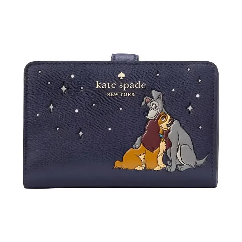 Kate Spade Disney, Collaboration Artificial Leather Wallet Women's Marine Blue
