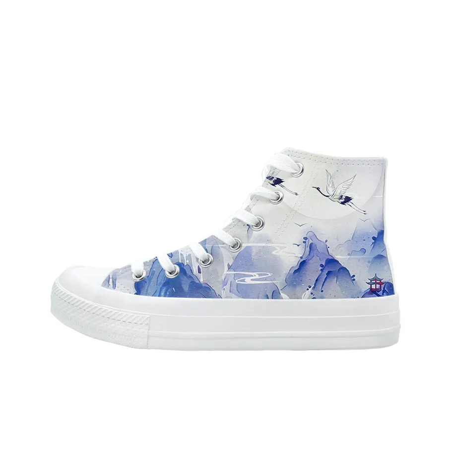 A M High Топ Кеды Унисекс Белый