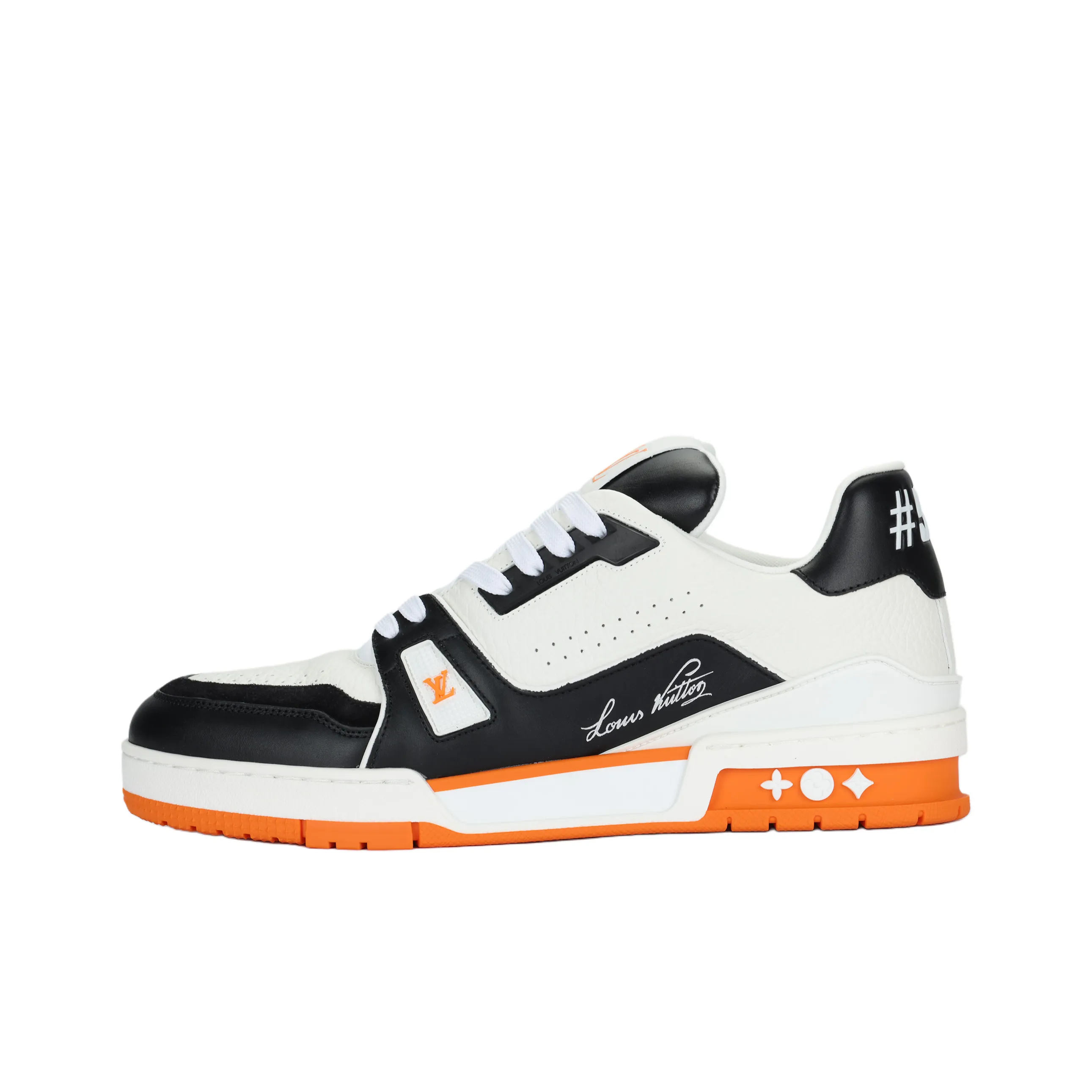 LOUIS VUITTON Trainer Low Top Skateboard Shoes Men's Orange