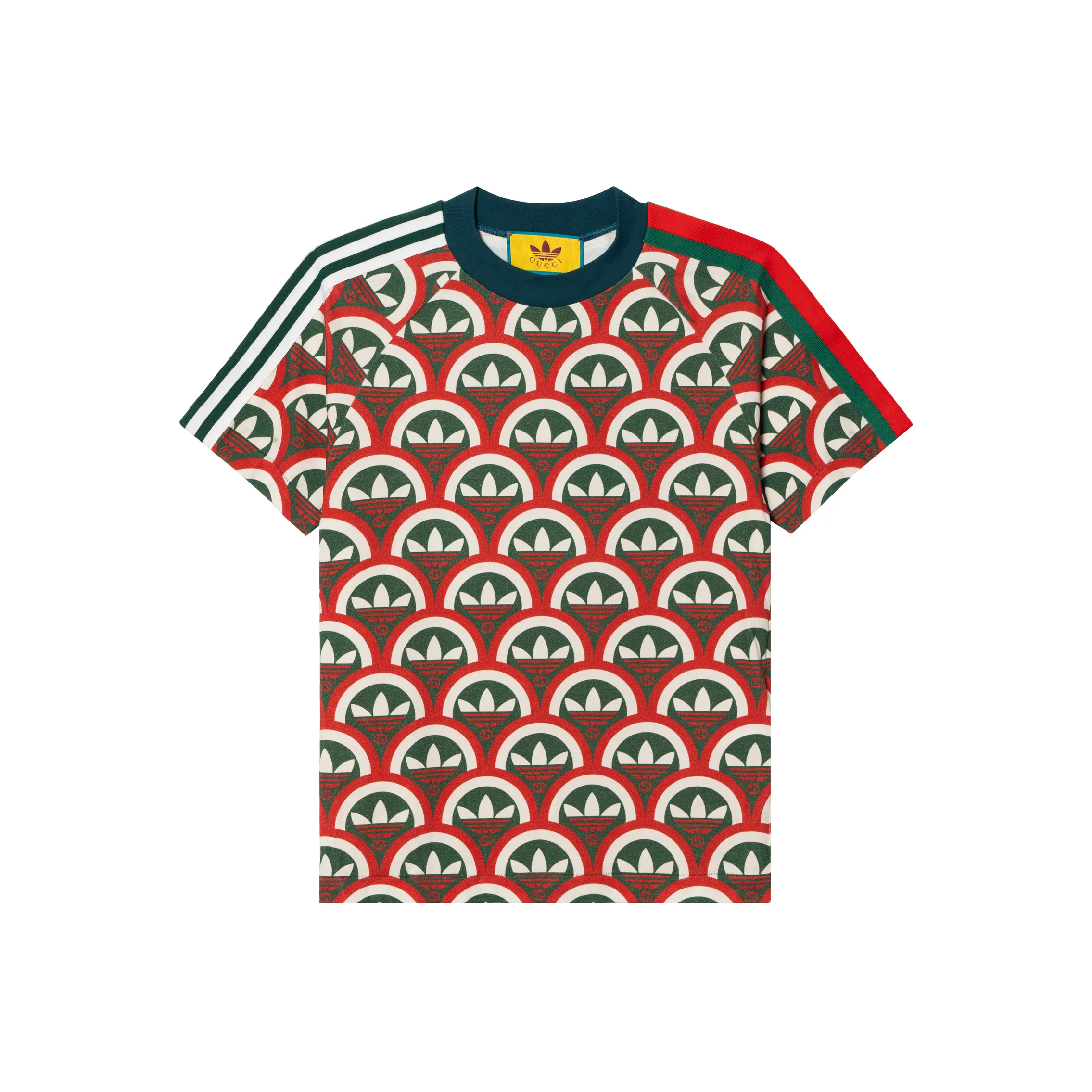 GUCCI X Adidas Trefoil Print T Shirt