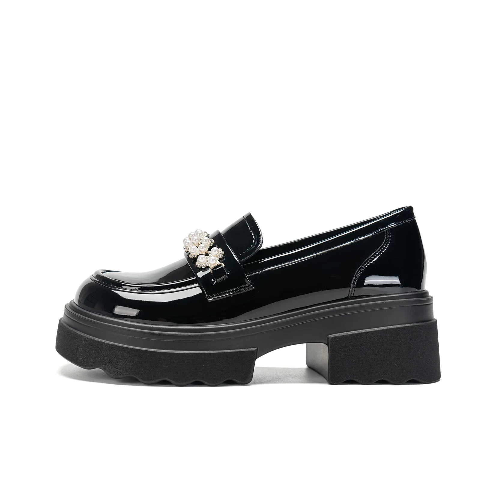 EXULL Q Лоферы 6 см Женские Черные