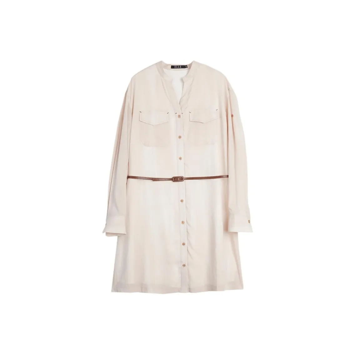 ELLE Длинное платье с длинными рукавами женское