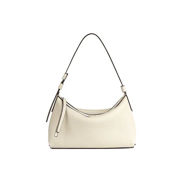 COOGI Коровья кожа Сумка Стандартная Женская Экрю Черный