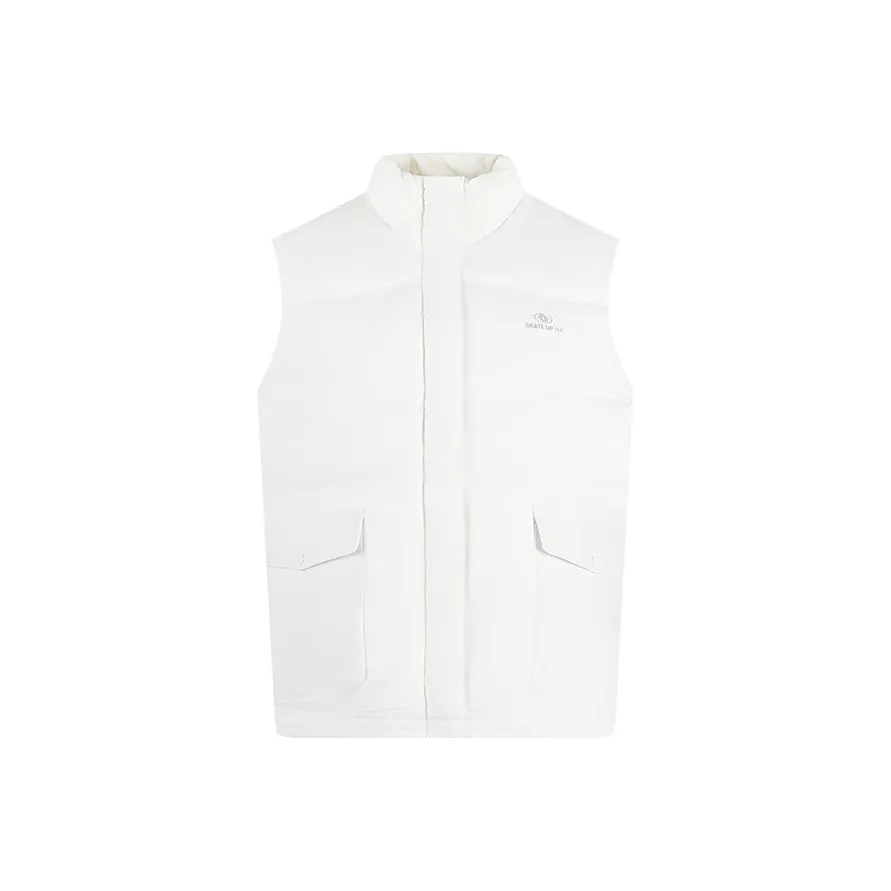 361° Перьевой белый Женские Жилеты