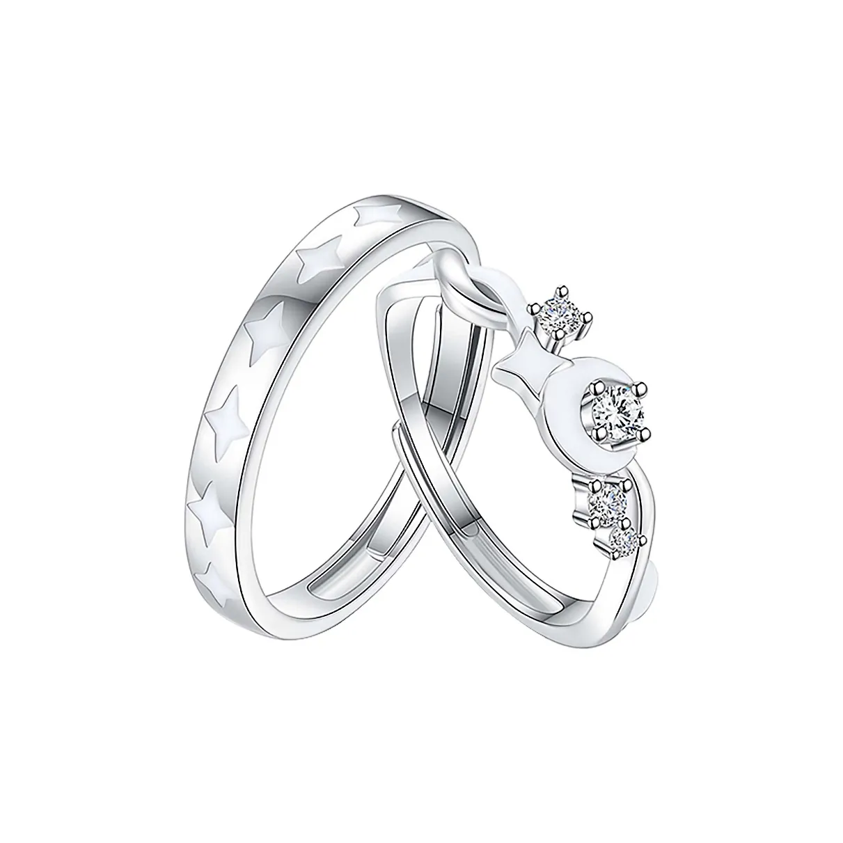 CHAOHONGJI S925 Silver, True Love Lifetime, Niche Design Luxury Premium Rings Unisex