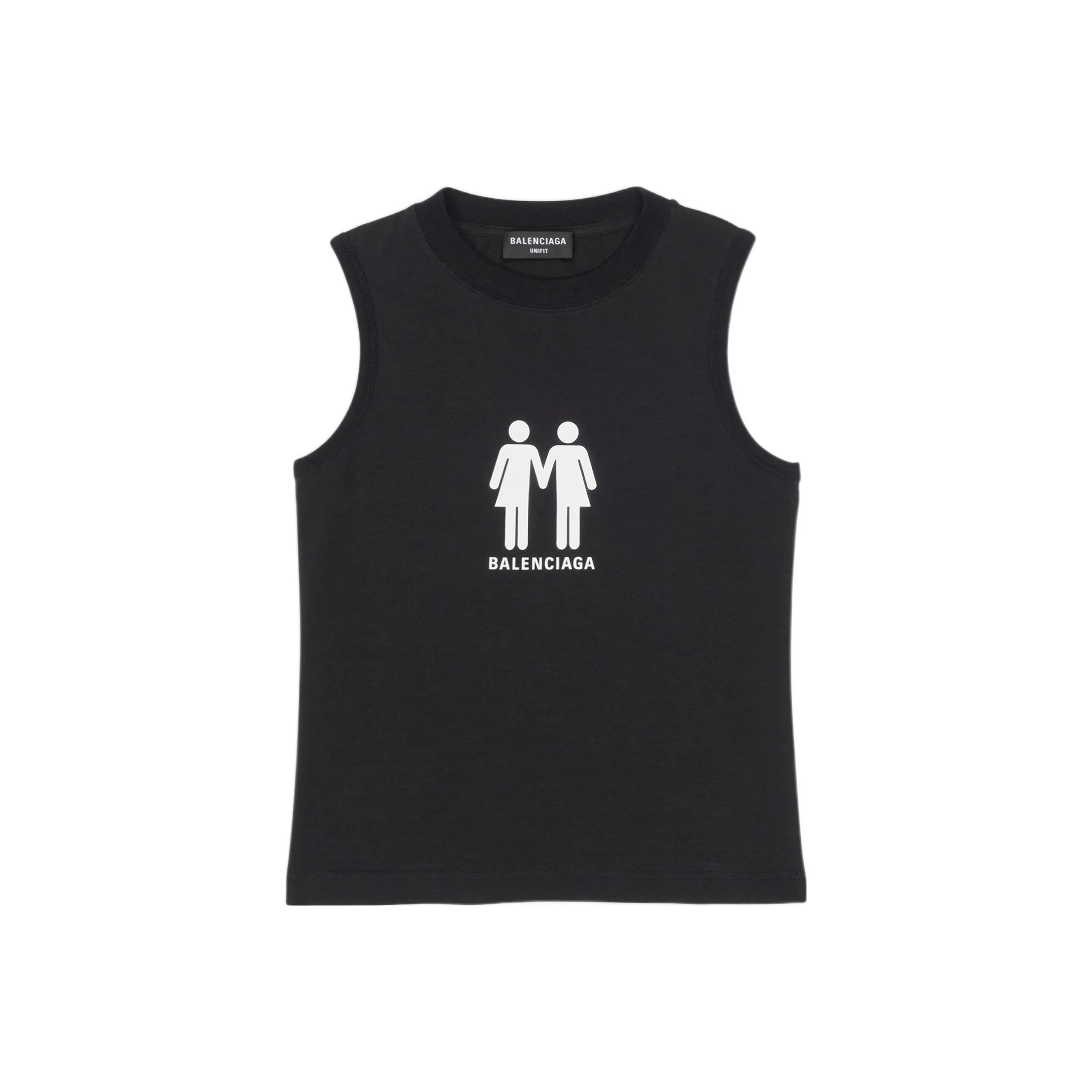 Balenciaga Balenciaga PRIDE 22 FW22 Tank Tops Slim Fit Men's Black