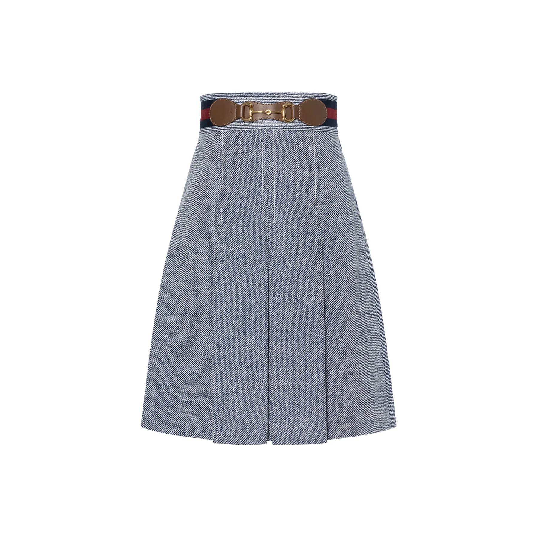 GUCCI Horsebit Detail Pleated Skirt