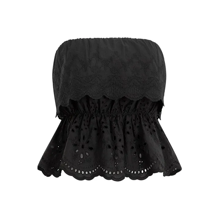 CHILL QIAOER Без бретелей Топ Женский