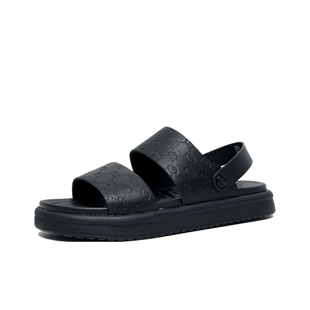 SENJIALUO Пляжные сандалии Мужские Черные