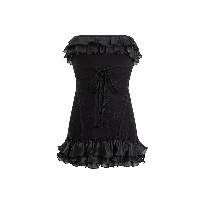 CHILL QIAOER Без рукавов Платье Женское