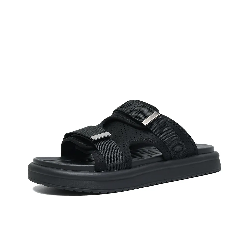 SENJIALUO Резина Пена Подошва Беззвучный Устойчивый к запахам Устойчивый к истиранию Быстросохнущий Слип-он Мужской Черный