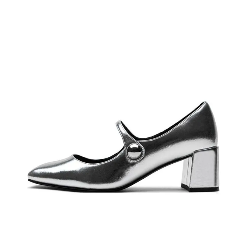 TOOMANYSHOES Hazelnut Cake Block Heel Mary Jane Shoes 5.5cm Women's