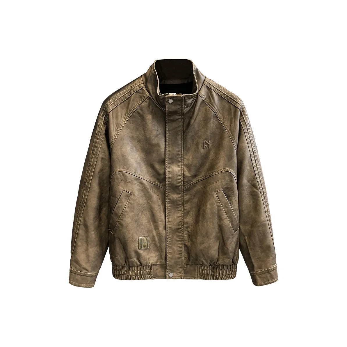 YGQPZHZ Кожа Куртка Куртка Мужская