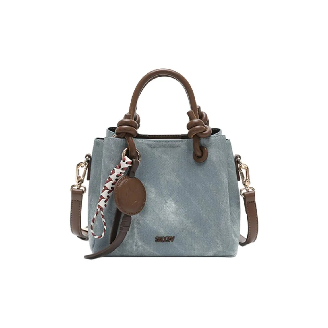 SNOOPY PU (полиуретан) Сумка Женская Джинсовый Синий