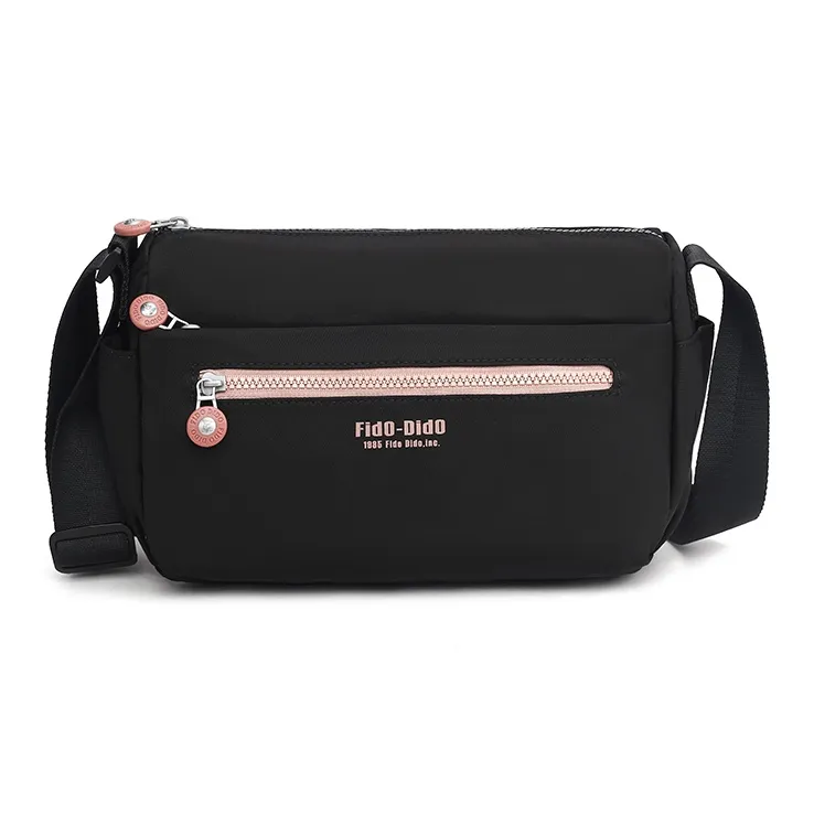FIDO DIDO Водонепроницаемая тканевая сумка через плечо женская многоцветная