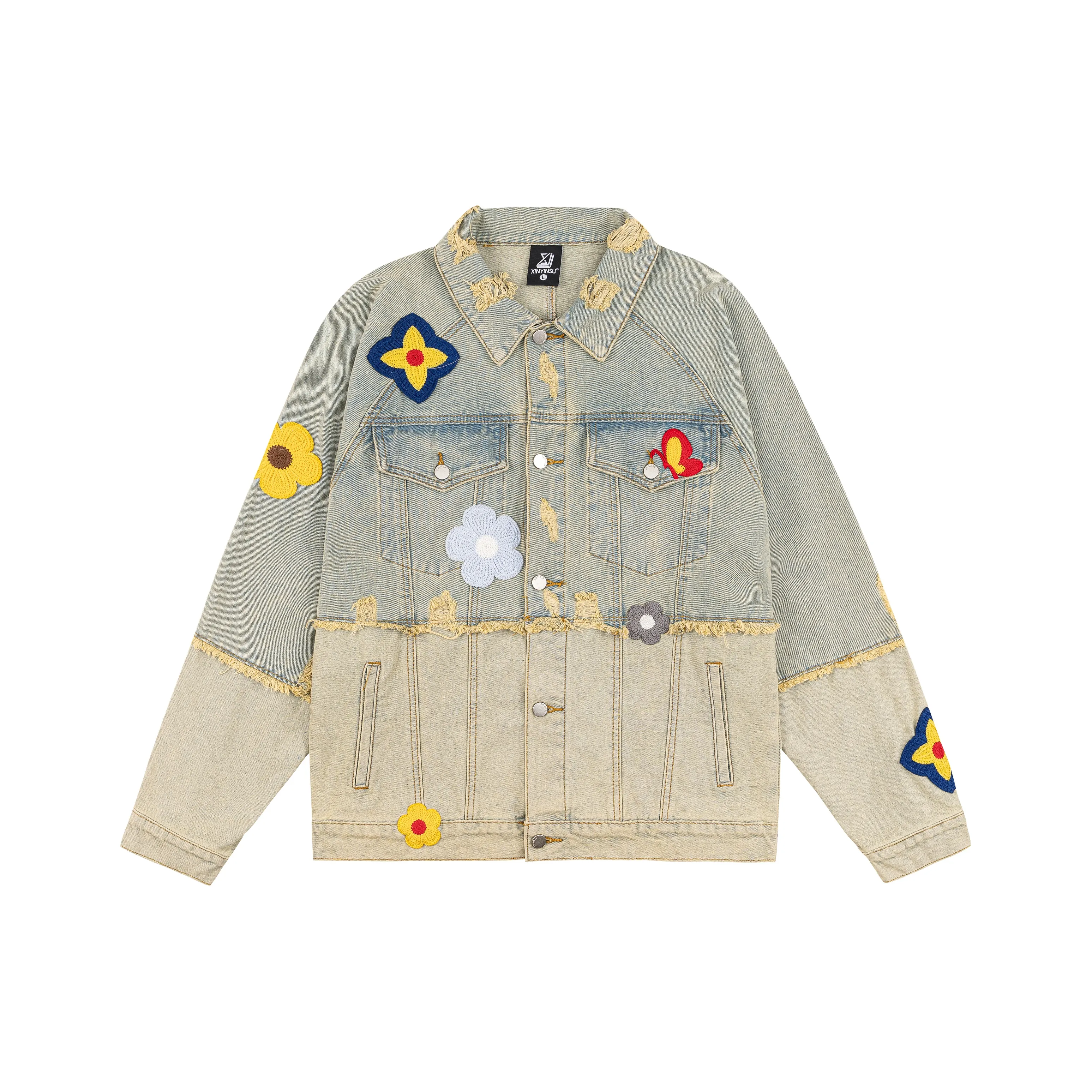 XINYINSU 25FW Denim Jacket Unisex Couple's XINYINSU 25FW Деним Куртка Унисекс Парный