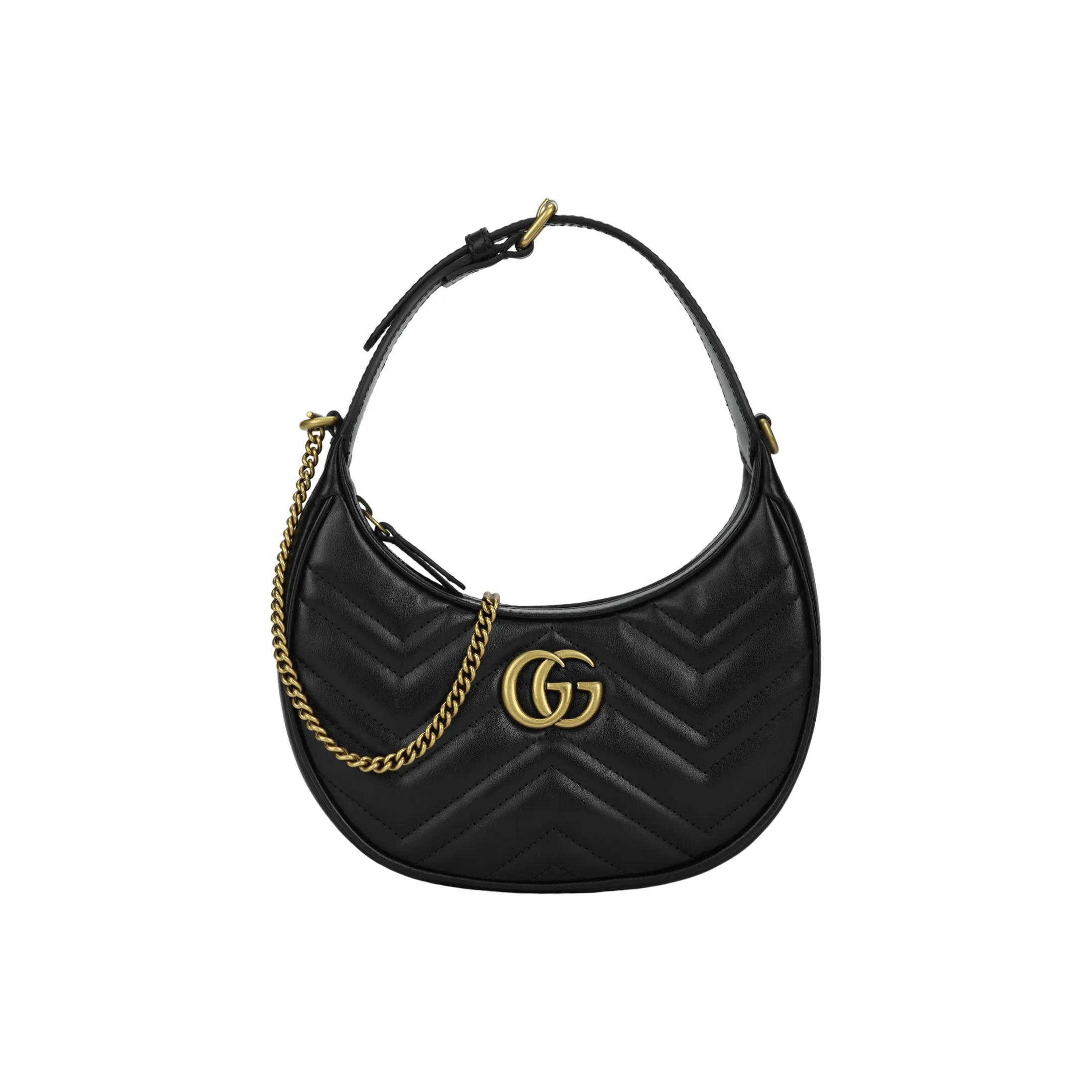 GUCCI Women's GG Marmont Half Moon Shoulder Bag