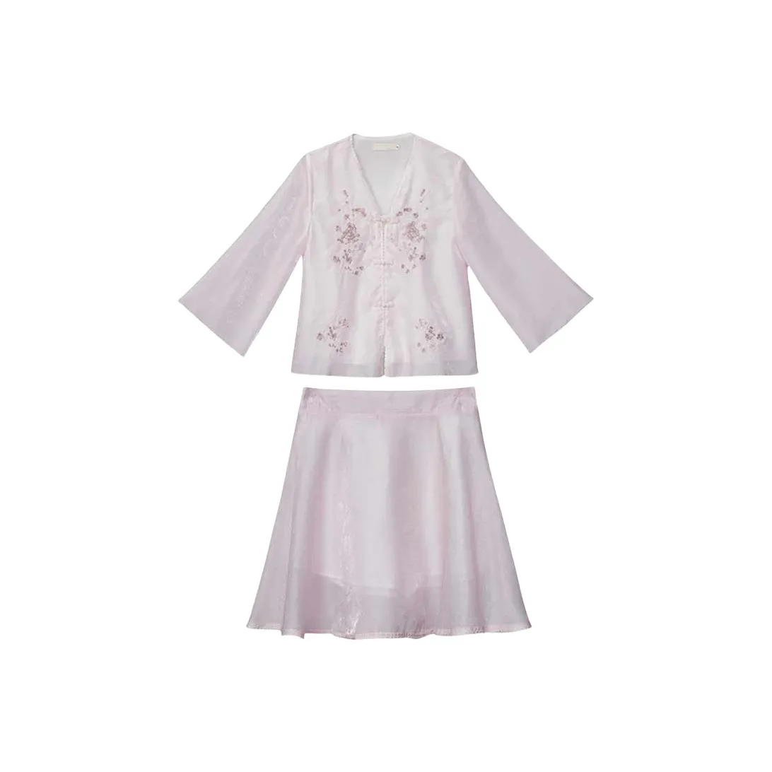 Huan Feather Топ+юбка Унисекс Ханьфу