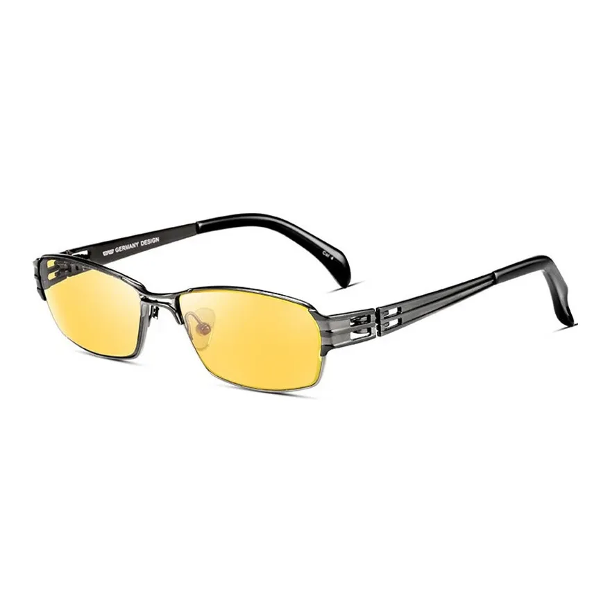 CAPONI Чистый титан And Титановый сплав Прямоугольные Солнцезащитные очки Унисекс