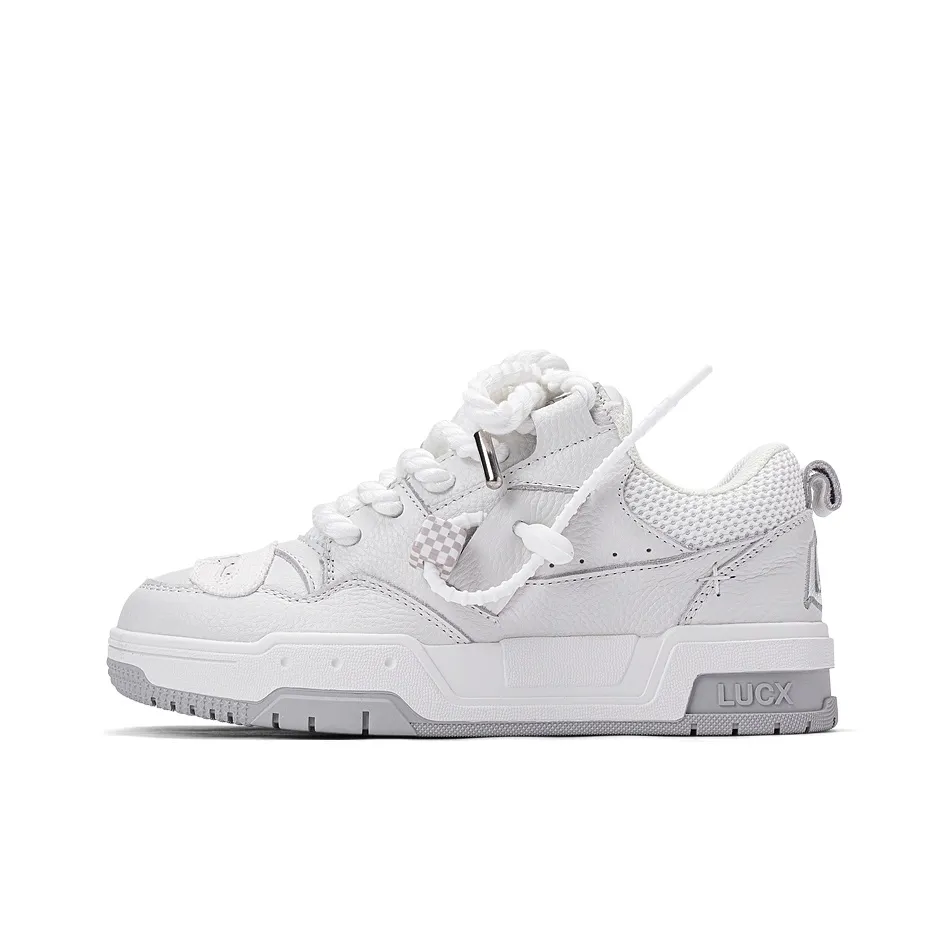LUCX Skateboard Shoes Unisex Low Top White