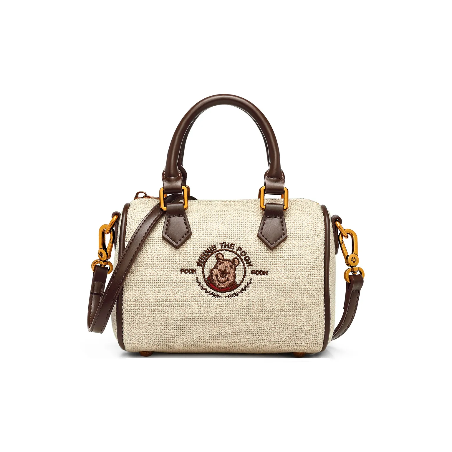 Серия Disney Winnie The Pooh Ткань Одно плечо Сумка Женская Экрю