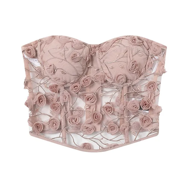 CHILL QIAOER Без бретелей Топ Женский