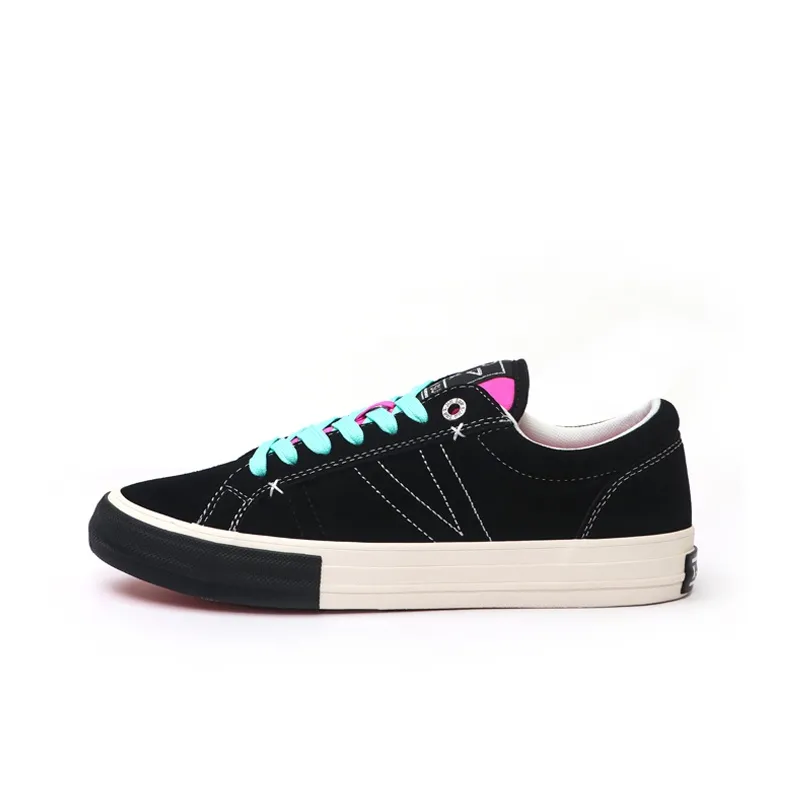 X JIMSUN Impact Resistant, Breathable, Supportive Low Top Skateboard Shoes Unisex Black Pearl