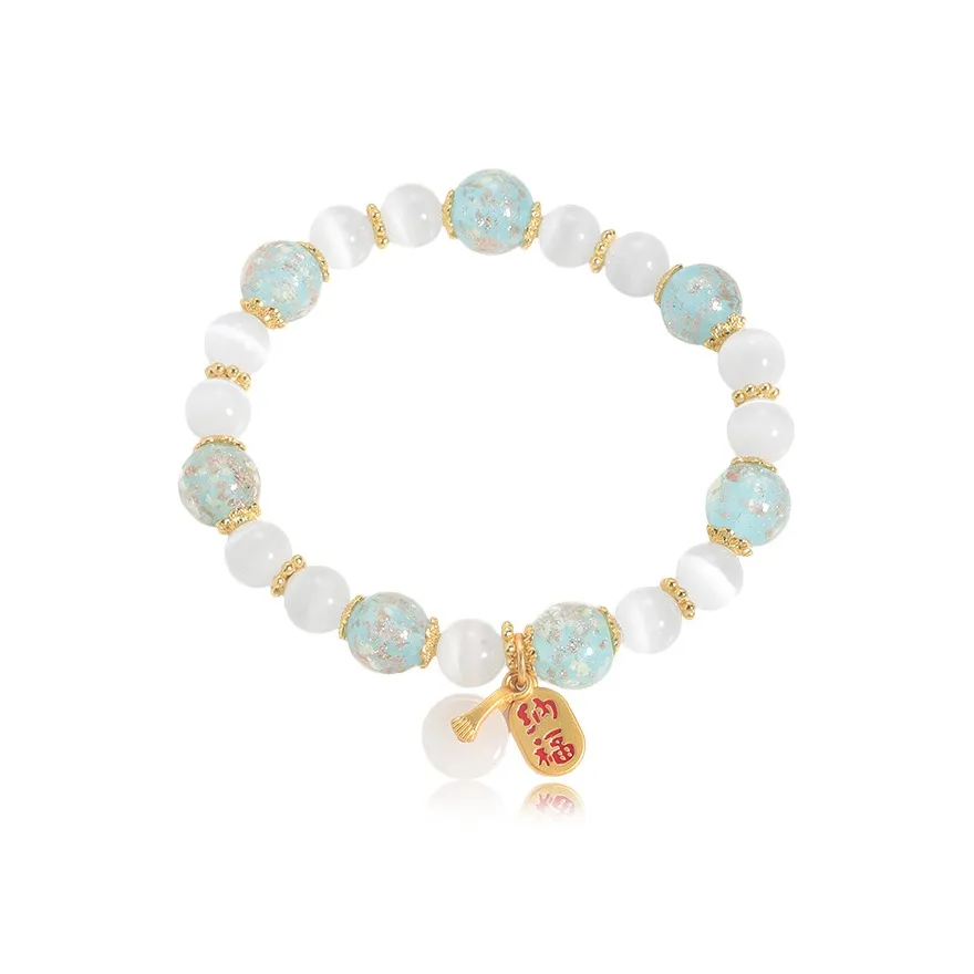 Kelanxi Цветное стекло Браслеты Женские