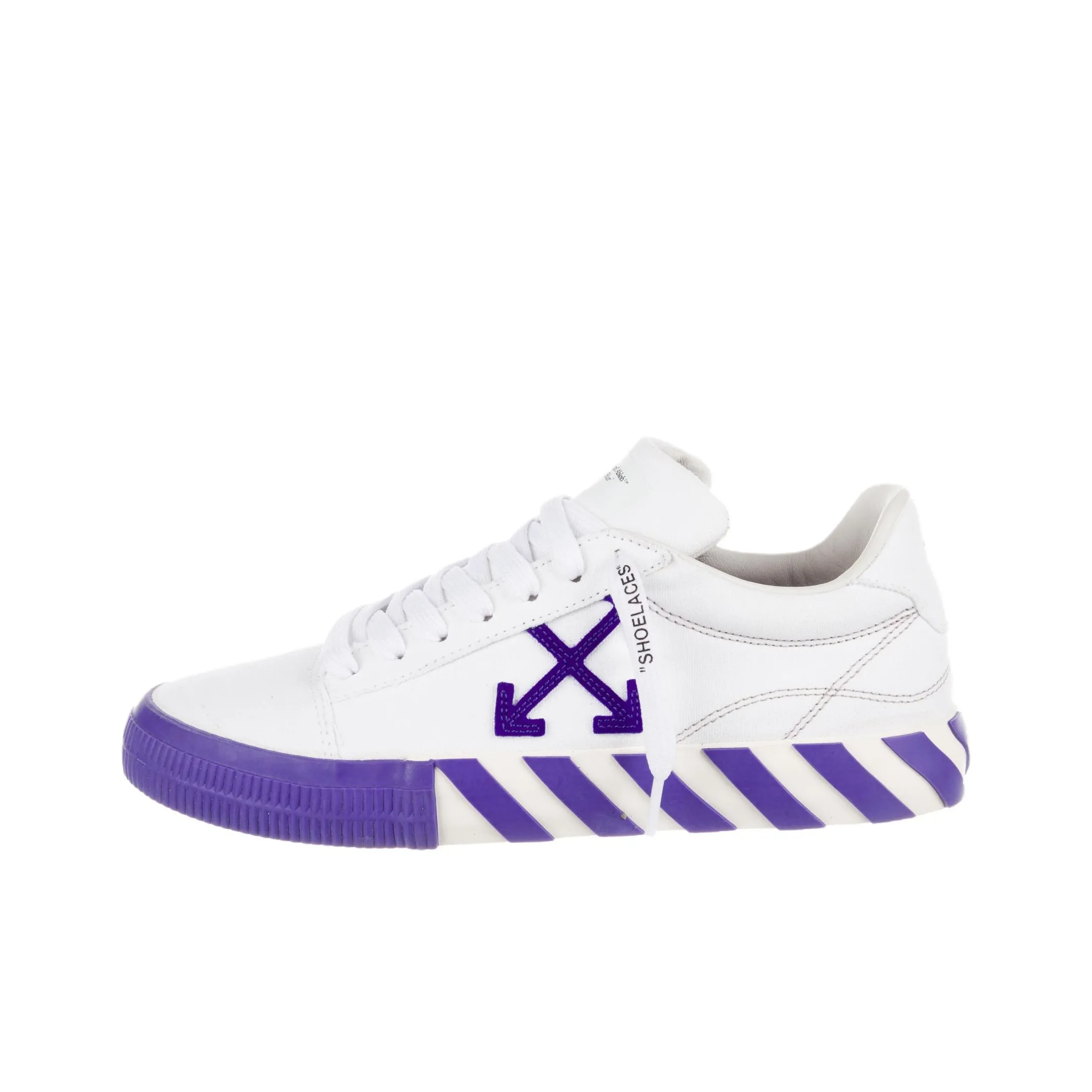 OFF-WHITE Vulcanised Low-top Low-Top Stylish Skateboarding Shoes Women's White Blue