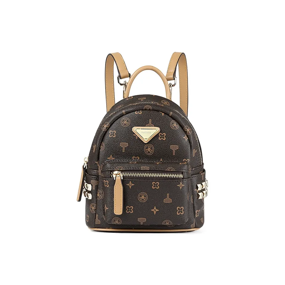 TUCANO PVC Рюкзак Стандартный Женский Кофейный