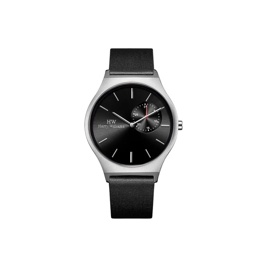 HARRY WILLIAMS Кварцевый механизм Мужские часы 40 мм Черный