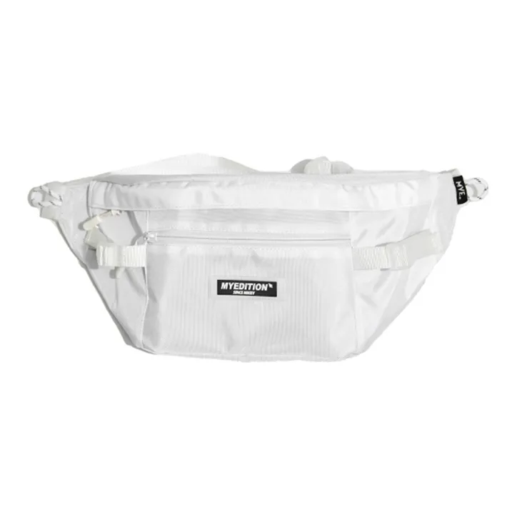 MYEDITION 7L Sling Bag Crossbody Bag Outdoor Bag Oxford White/Black/Soy Milk White/Gray Blue Unisex
