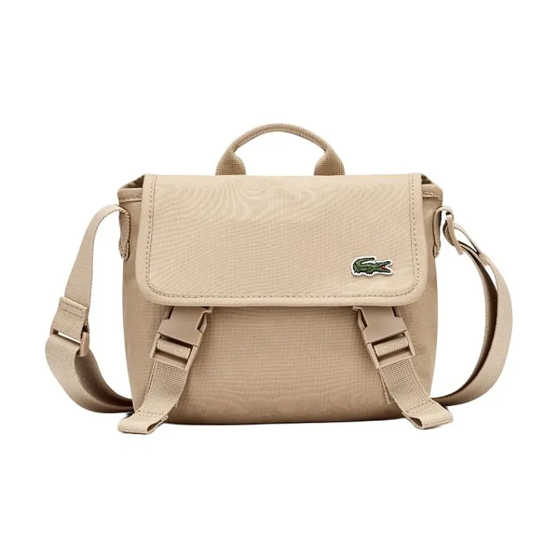 Сумка для курьера из полиэстера с логотипом LACOSTE сумка стандартная унисекс цвет хаки