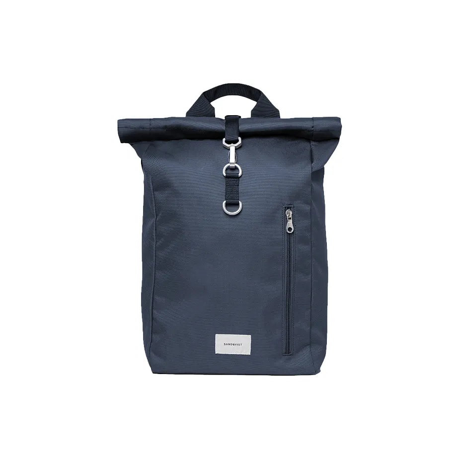 SANDQVIST Полиэстер Рюкзак Средний Унисекс Морской Синий Черный