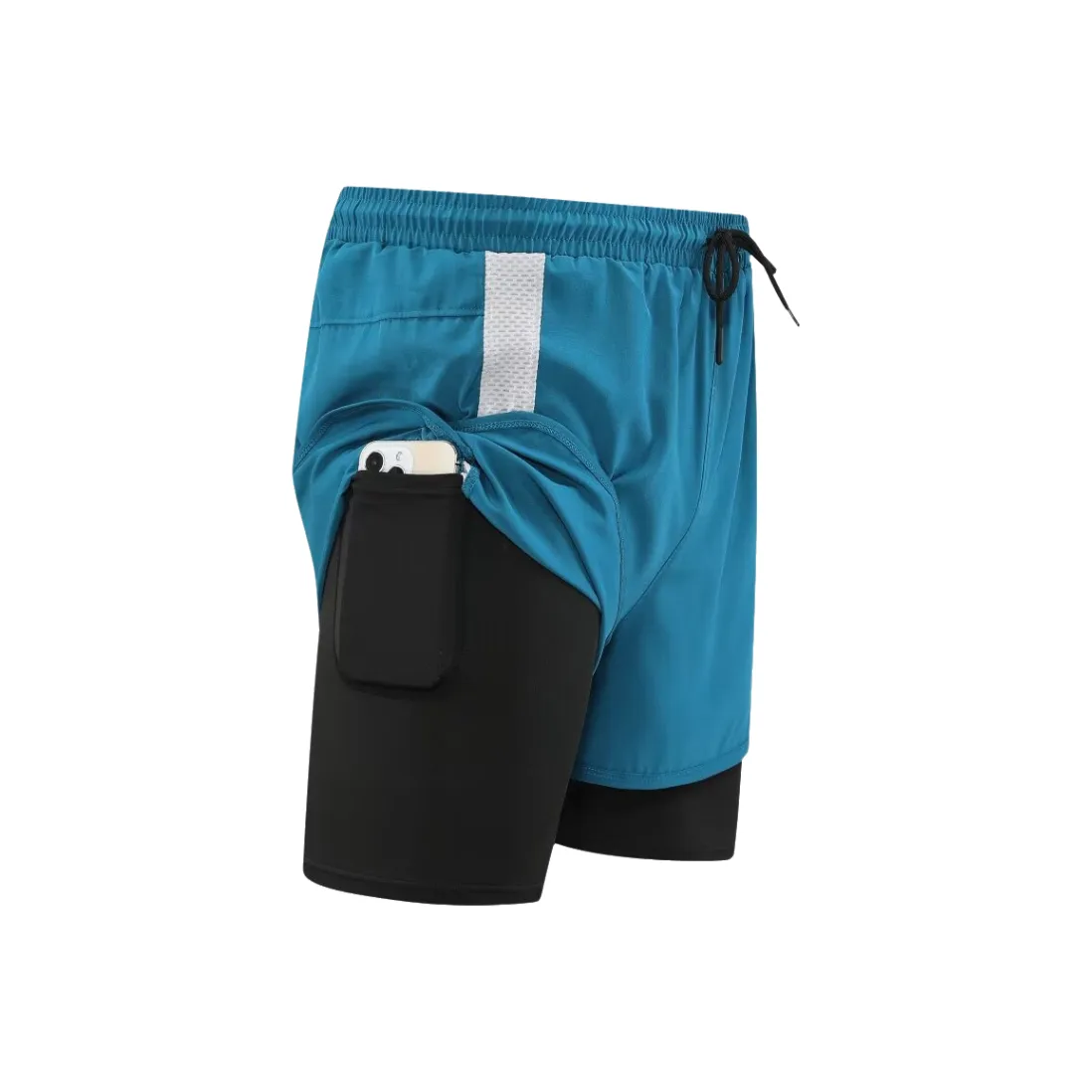 KPADB Anti-Flash Marathon Fitness Спортивные Шорты с карманом на молнии быстросохнущие унисекс