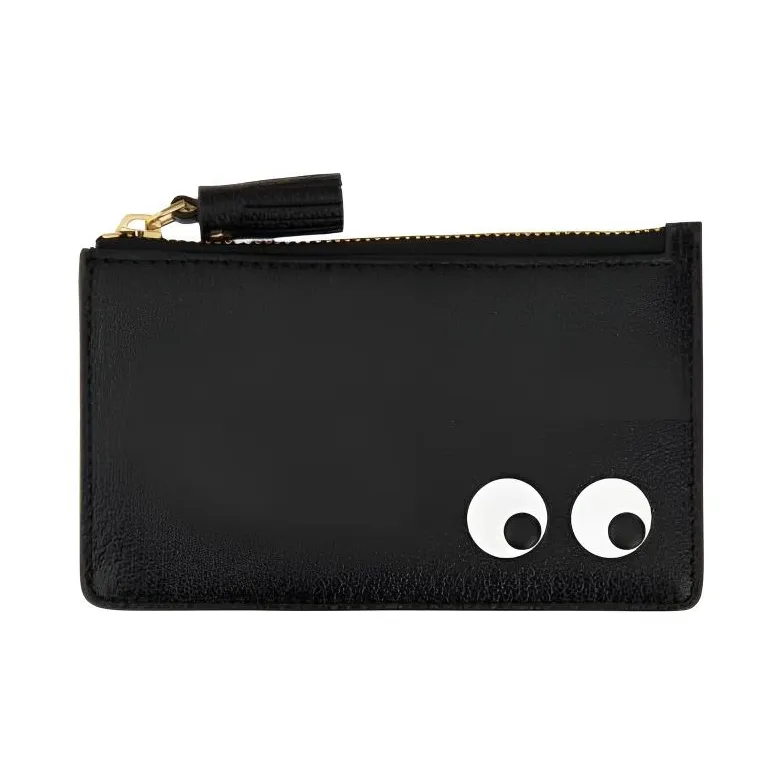Anya Hindmarch Leather Wallet Women's Black