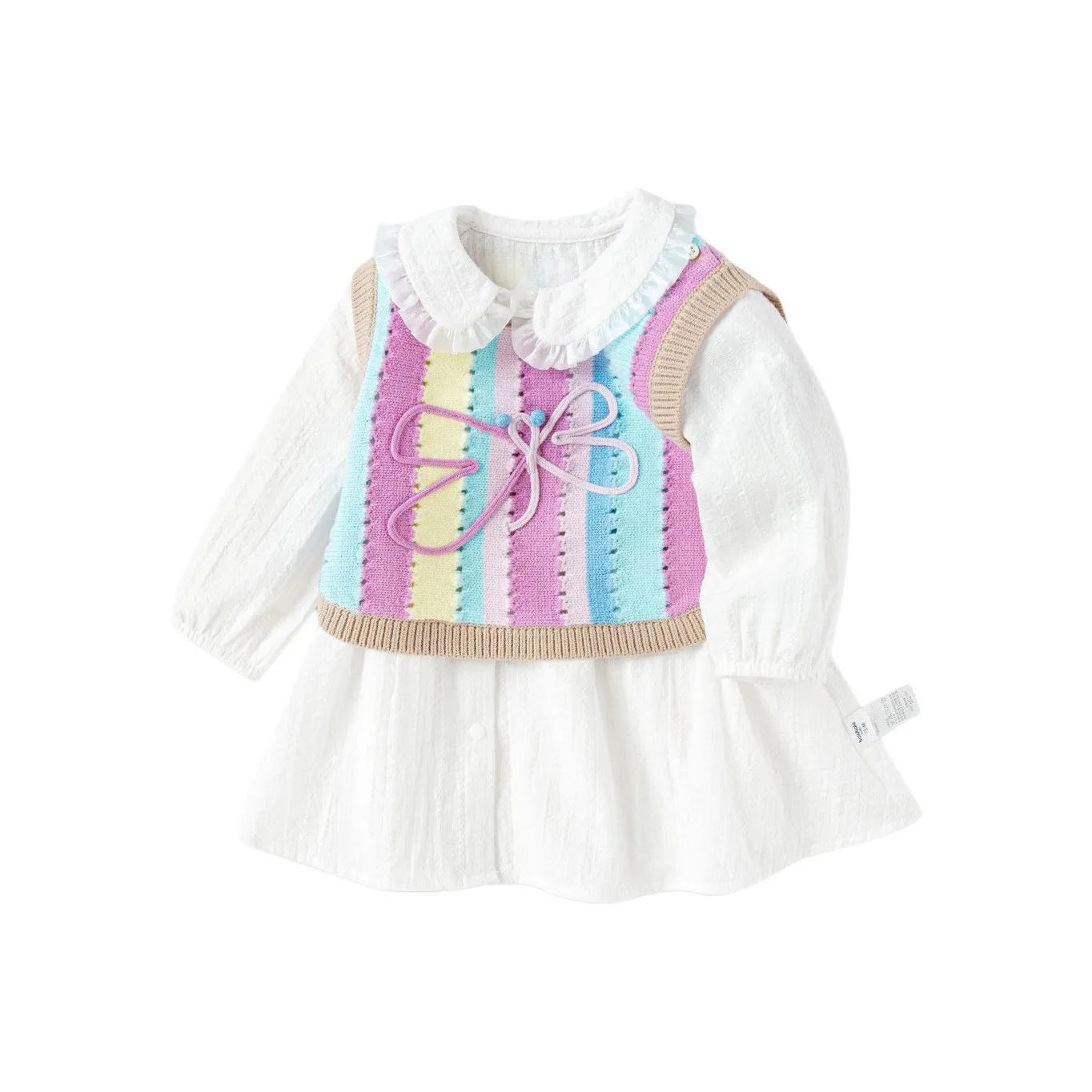 Комплект для малышей BALABALA с юбкой цвета экрю