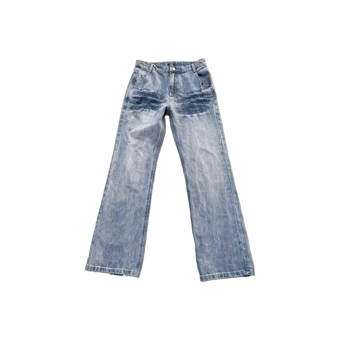 TUCANO Lightning Pattern Denim Blue [Bootcut Slim Fit] Unisex Jeans