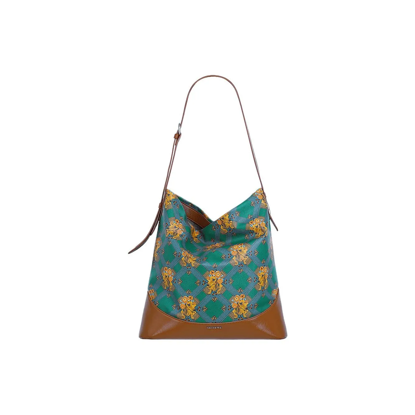 Great Dog and Black Horse Сумка через плечо из микрофибры синтетическая кожа большой размер женский тыквенный коричневый