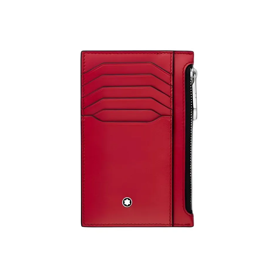 MONTBLANC Meisterstuck Кошелек из коровьей кожи держатель для карт Мужской Красный