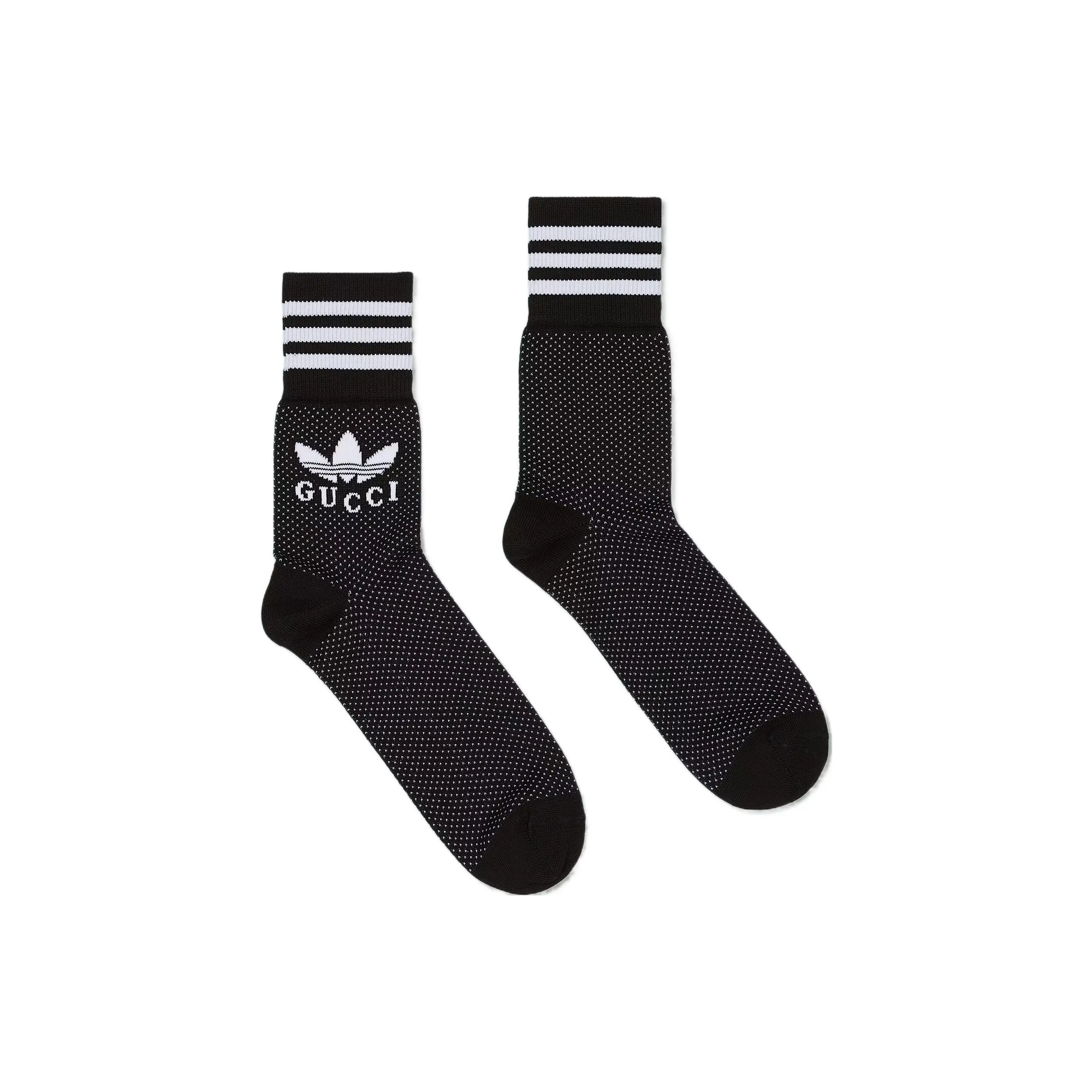 GUCCI x Adidas SS23 Knee High Socks Men's 1 Pack Black