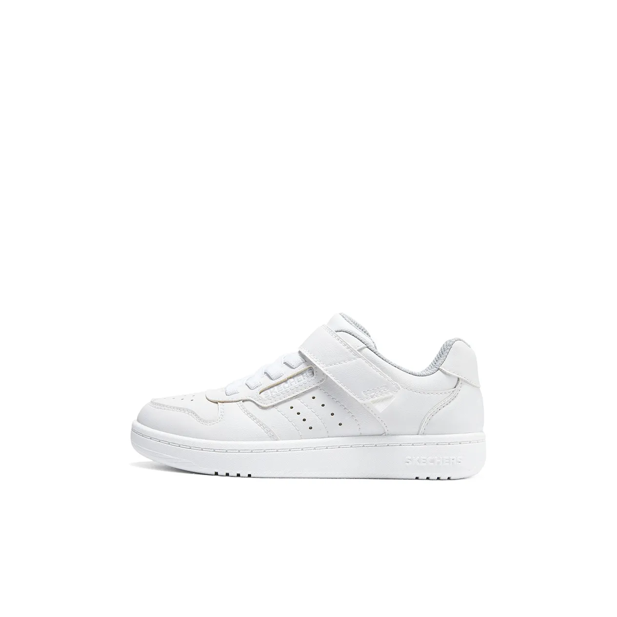 Skechers Abrasion Resistant Slip Resistant Low Top Kids' Skateboarding Shoes White Kids'