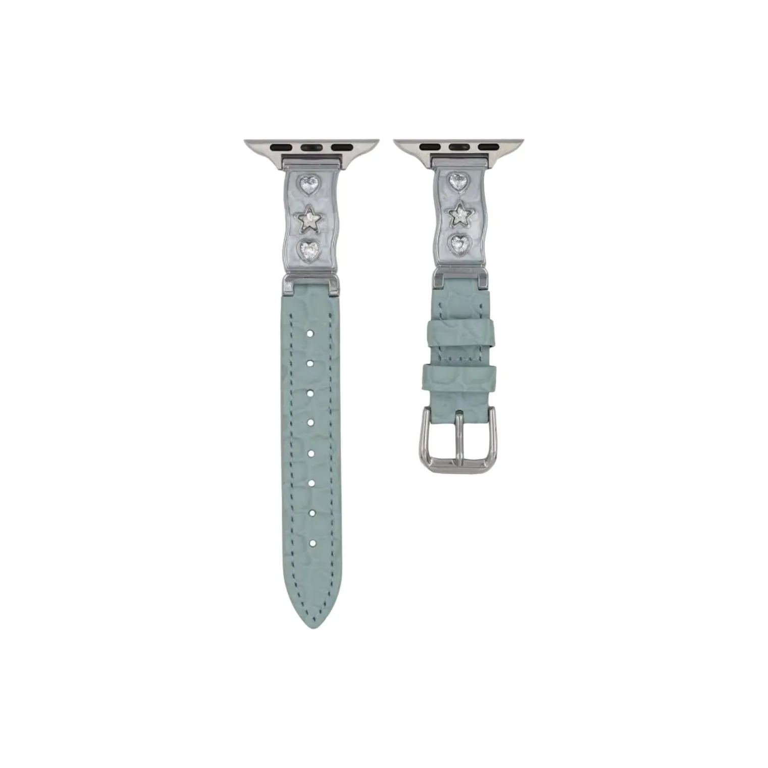 Trendy Wrist Ремешок Apple Совместимость Металл Натуральная кожа Материал