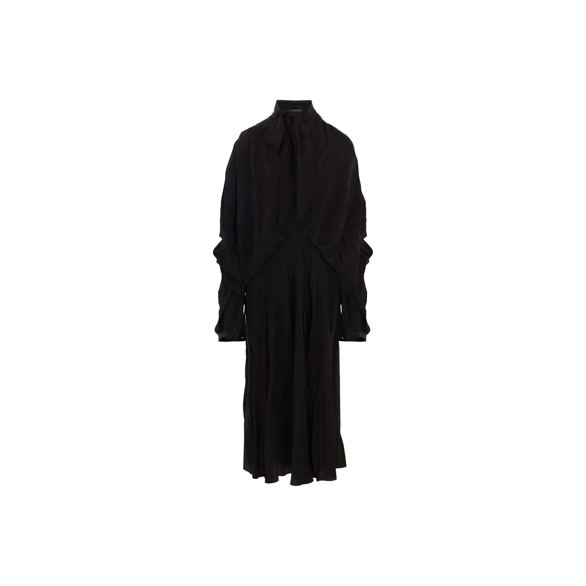 Balenciaga Creased Effect Midi Dress