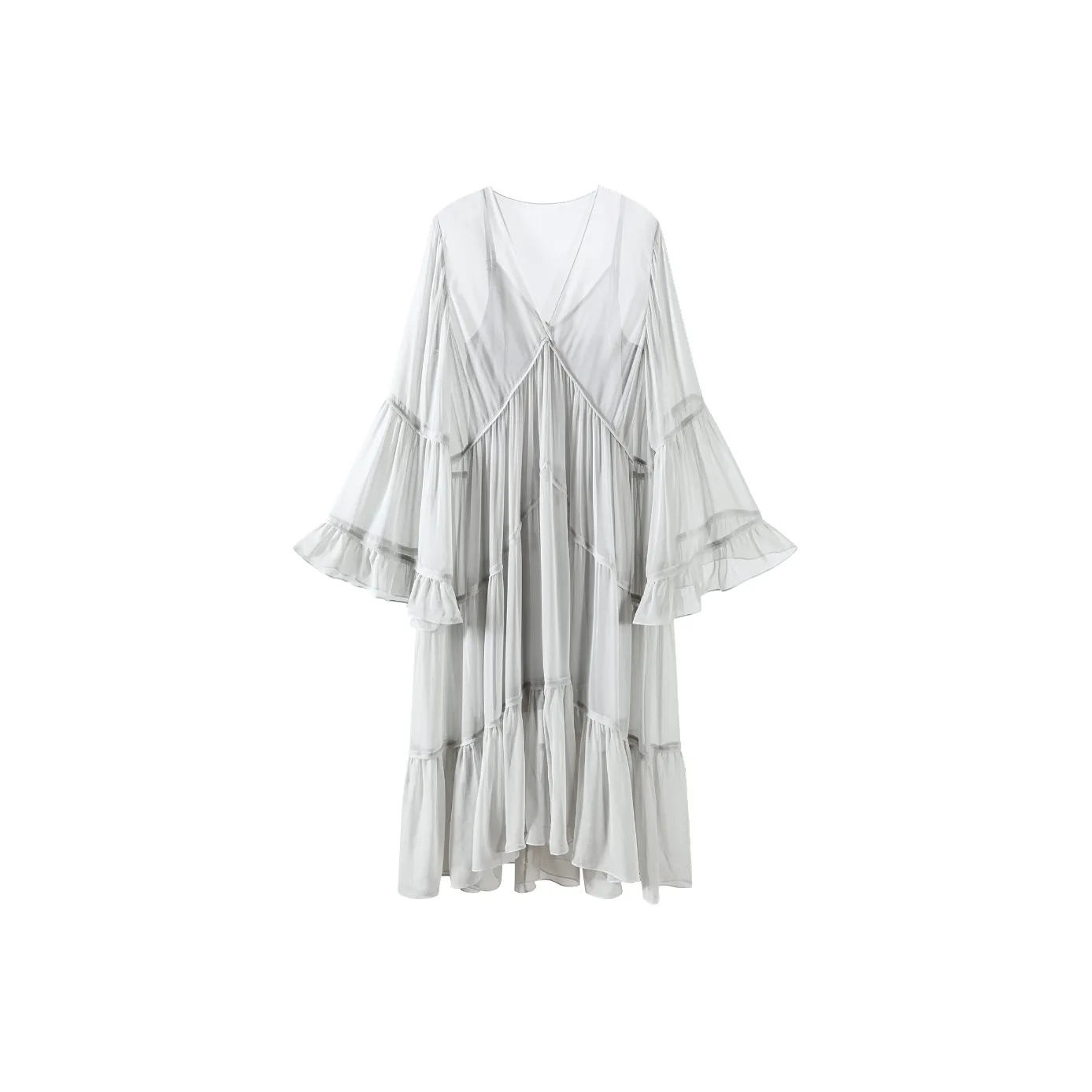 CARIEDO Длинное платье с длинными рукавами женское