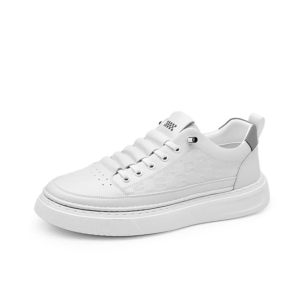 Devanro Дышащий And Устойчивый к царапинам Низкий Топ Скейтборд Кроссовки Мужские Белые