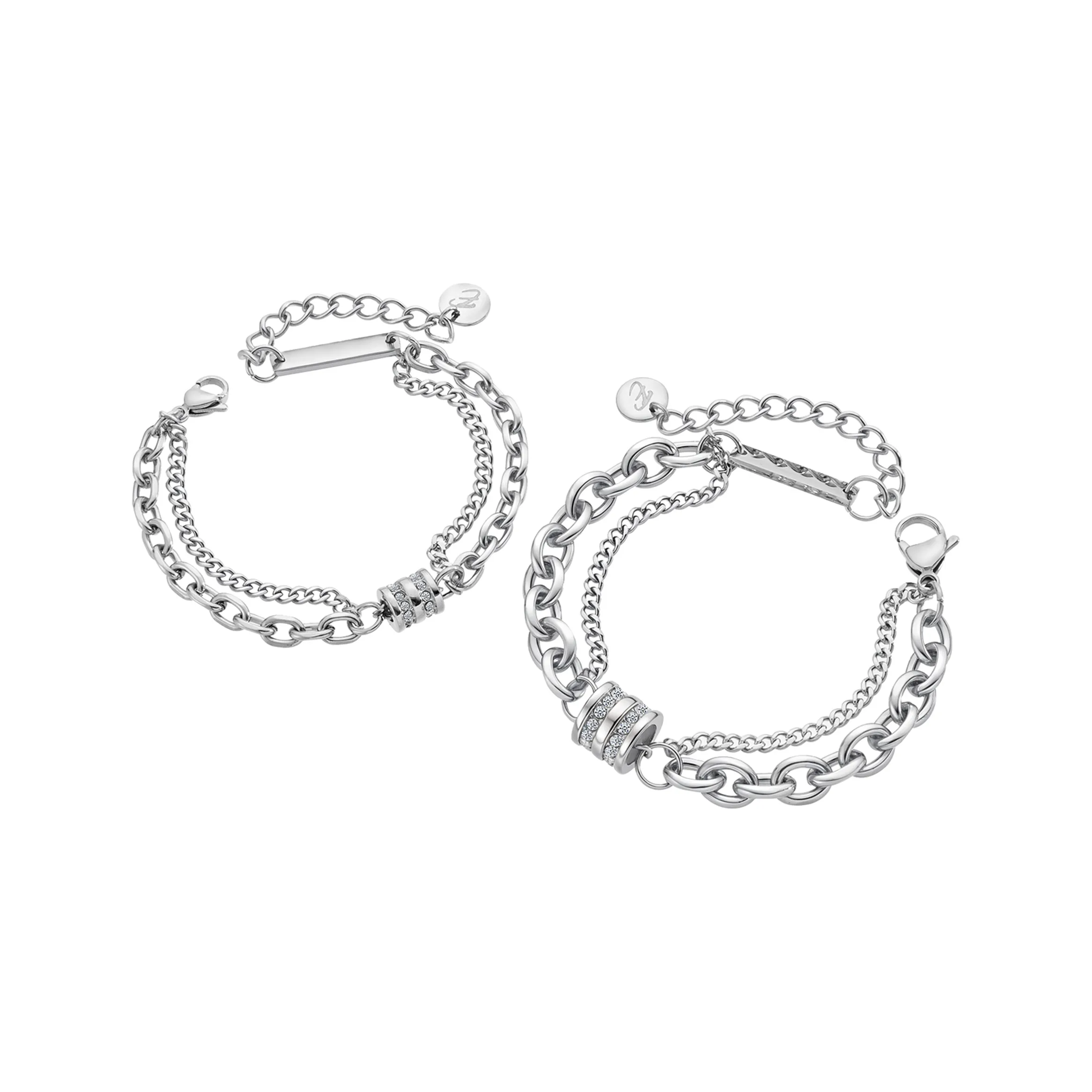 ENFANTIN Титановая сталь Стекло Браслеты Унисекс