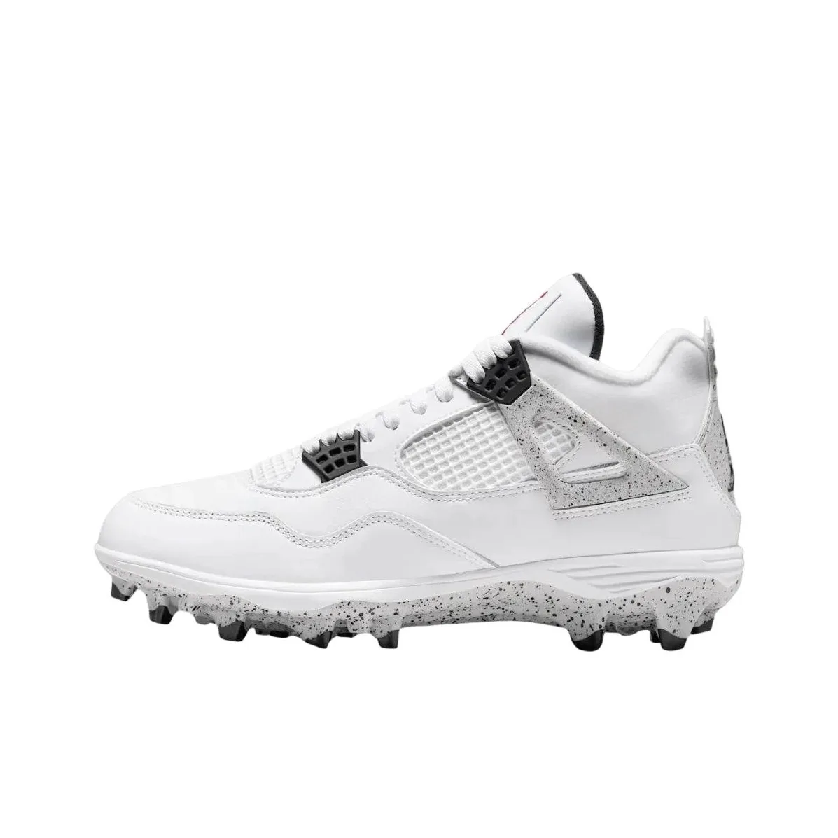 Jordan Air Джордан 4 Противоскользящая Устойчивая к износу MID Топ Регби Обувь Унисекс Белый