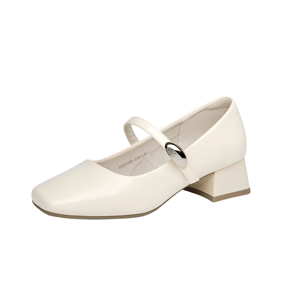 GEMEIQ Квадратный каблук Mary Jane Женские туфли