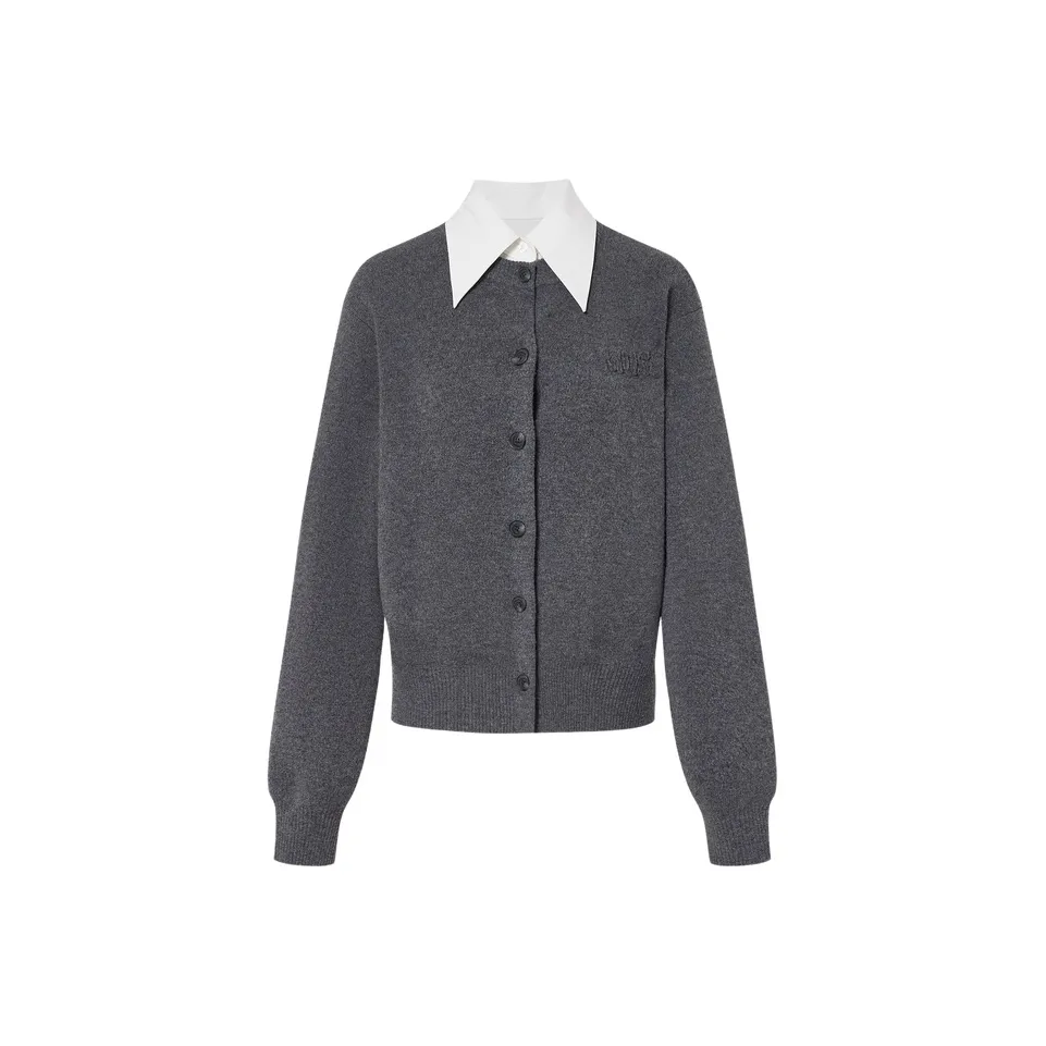 MOCO Трикотаж Женский Средний Фотиния Серый